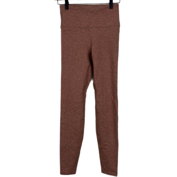 all in motion Allover Cozy Hidden Rear Pocket Leggings in Heathered Beige Sz XS - Picture 2 of 8